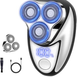 Portable Electric Shaver — Compact, Quiet, Digital Battery