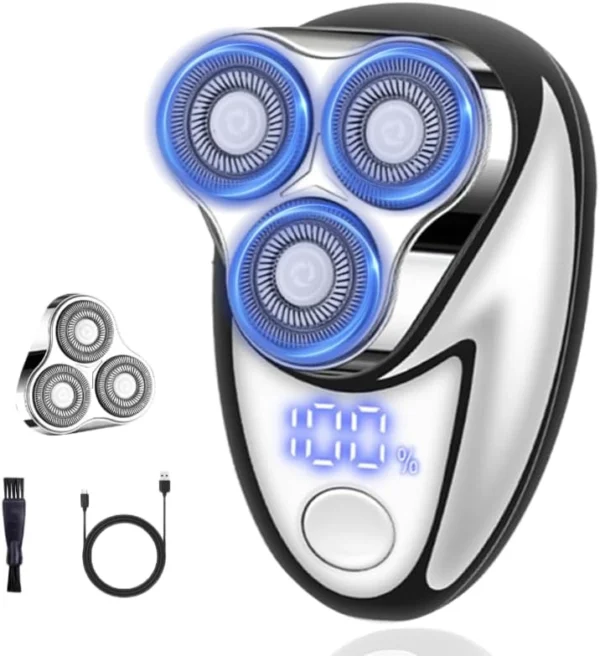 Portable Electric Shaver — Compact, Quiet, Digital Battery